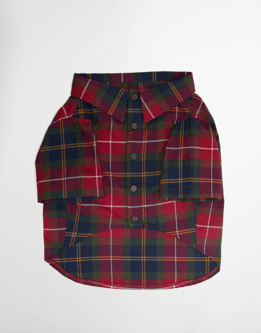 Barbour Fortrose dog tartan check shirt in green, 2 of 5