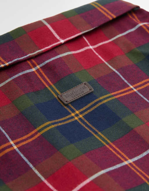 Barbour Fortrose dog tartan check shirt in green, 5 of 5