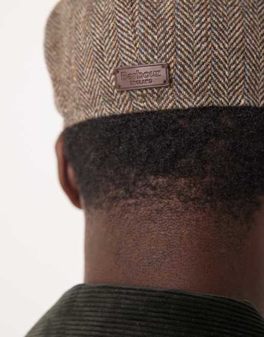 Barbour Fyne tweed baker boy cap in brown - BROWN, 2 of 3