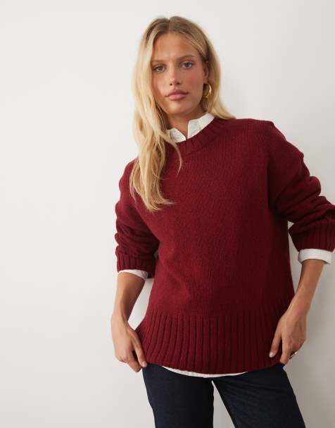 Barbour Gaia knitted jumper in red - view 1