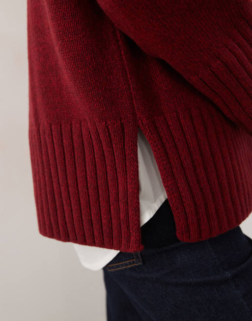 Barbour Gaia knitted jumper in red, 2 of 4