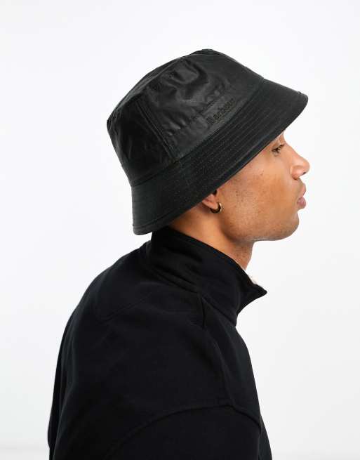 Barbour - Gewaxte sportieve bucket hat in saliegroen