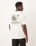 [Barbour] Barbour Glencorse relaxed graphic t-shirt in whisper white Chest 49 Whisper White