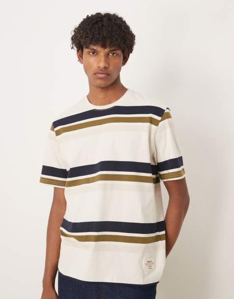 Barbour Golsborne stripe relaxed t-shirt in white - view 1