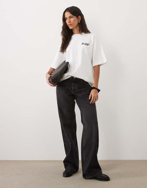Barbour Gracefield short sleeve graphic logo t-shirt in white, 3 of 4