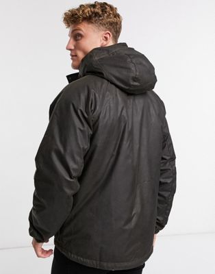 barbour hooded wax jacket