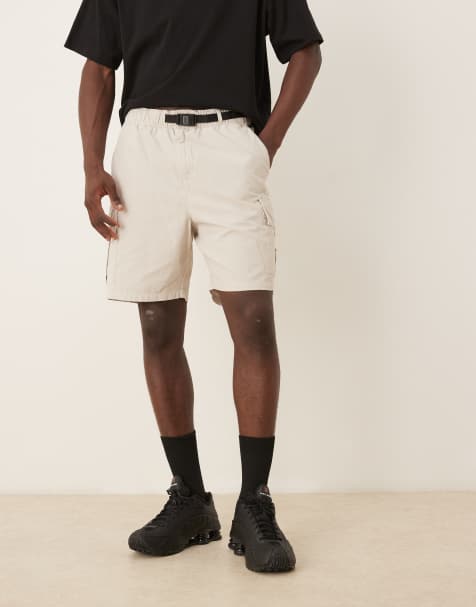 Barbour Grindle cargo relaxed shorts in oatmeal - view 1