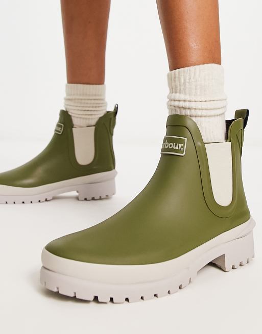 barbour gummistiefel damen grün