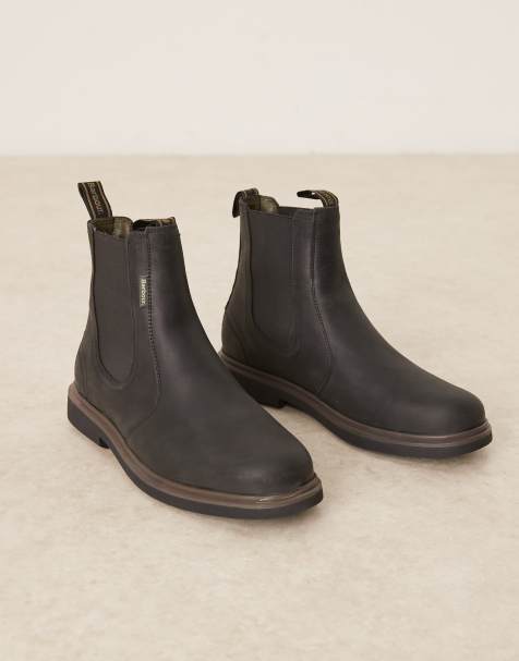 Barbour Hale chelsea boots in black - view 1