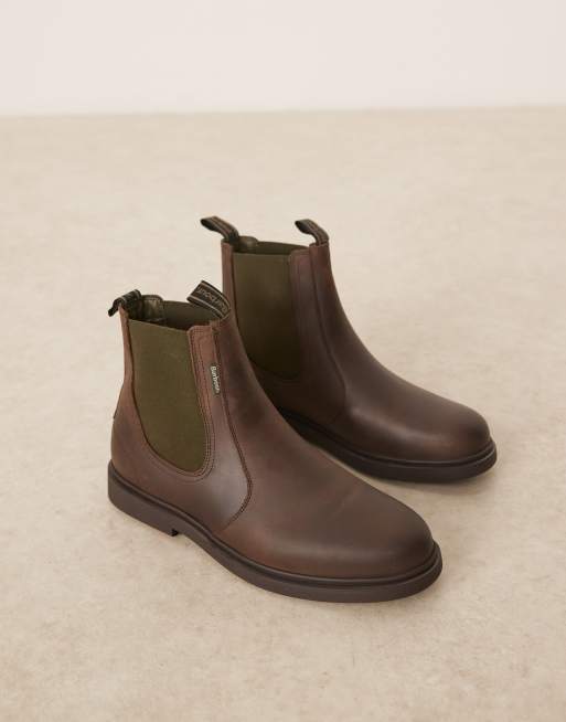 Barbour Hale chelsea boots in dark brown, 3 of 4