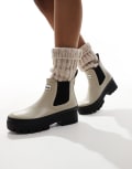 [Barbour] Barbour Halton gumboots in light sand / black 38 light sand/black