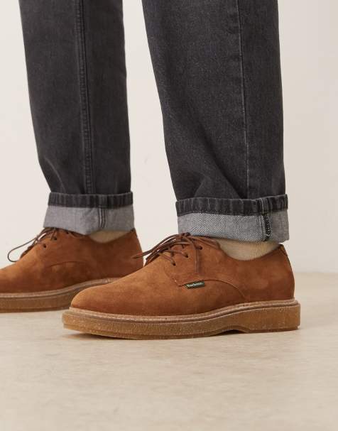 Barbour Harefield derby shoe in toffee suede - STONE - view 1