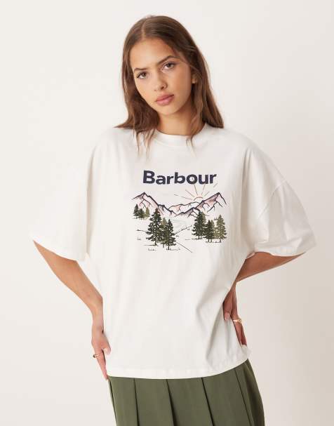 Barbour harper t-shirt in cloud - view 1
