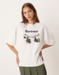 [Barbour] Barbour Harper t-shirt in cloud-White 10 Cloud