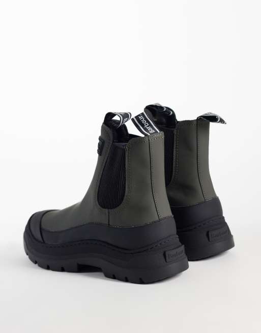 Barbour Harriety chunky chelsea boots in olive green, 4 of 4