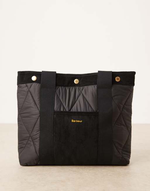 Barbour healy tote bag in black/ancient, 4 of 4