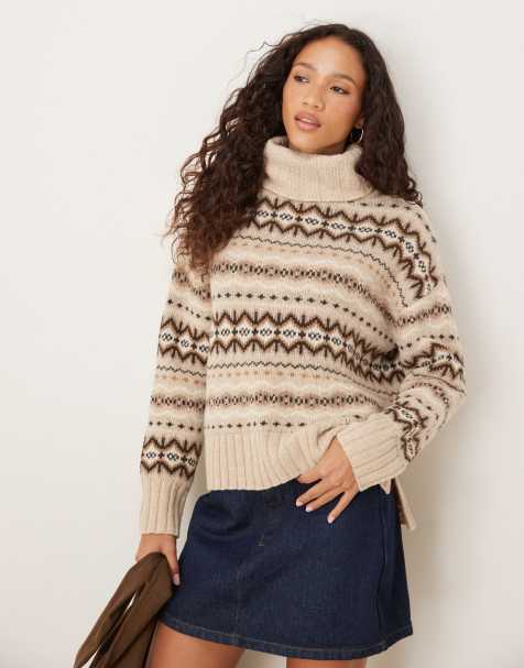 Barbour Helen knitted jumper in birch multi  - view 1