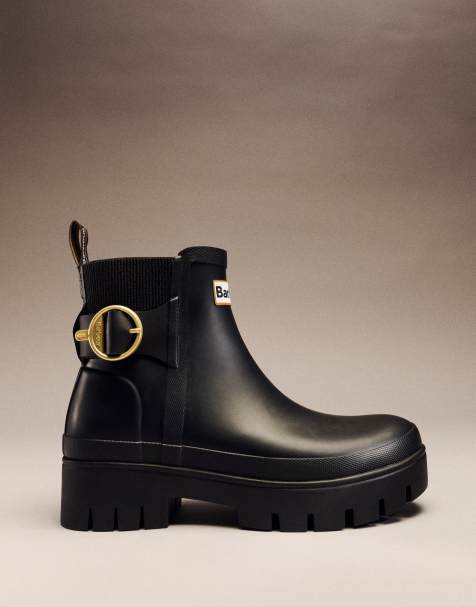 Barbour Hepburn Schnallen-Gummistiefelette in Schwarz - view 1