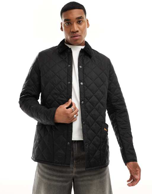 Barbour Heritage Liddesdale – Czarna kurtka pikowana