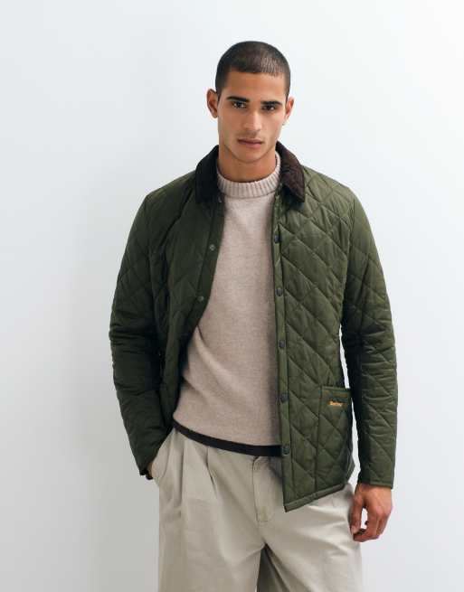 Barbour - Heritage Liddesdale - Giacca trapuntata oliva, 3 di 5