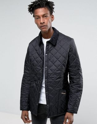 barbour liddesdale heritage quilted jacket black