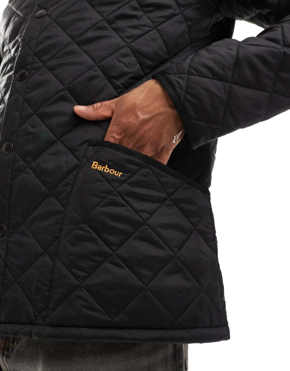 Barbour Heritage Liddesdale quilted jacket in black risor baat.no