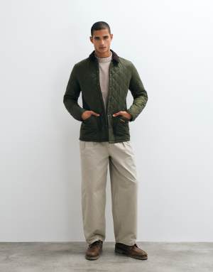 Barbour Heritage Liddesdale quilted jacket in olive