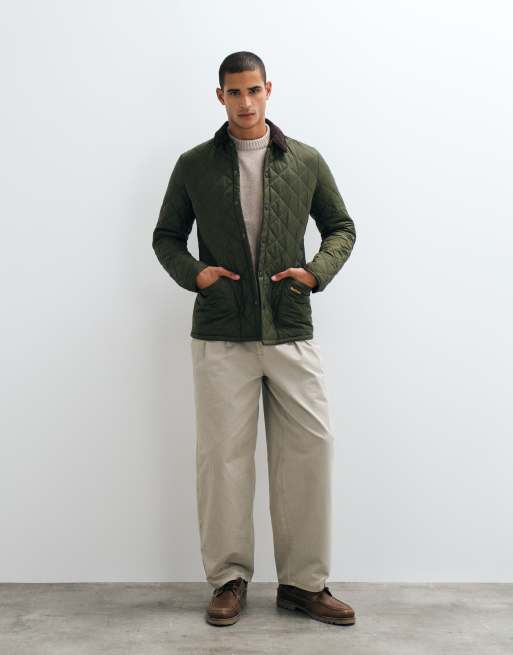 Barbour Heritage Liddesdale quilted jacket in olive, 4 of 5