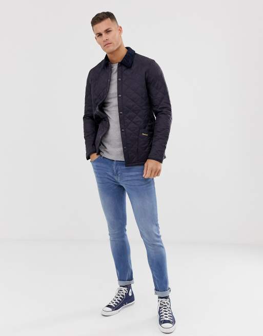 Barbour heritage liddesdale quilted jacket navy deals