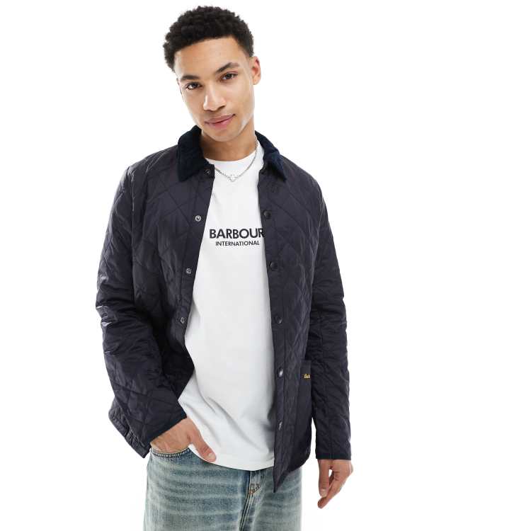 Barbour Heritage Liddesdale quilted jacket navy ASOS