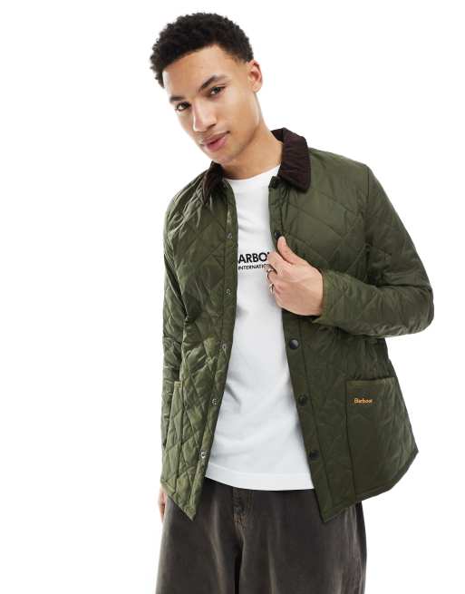 Beheer Schat jeugd Barbour Heritage – Liddesdale – Steppjacke in Oliv | ASOS