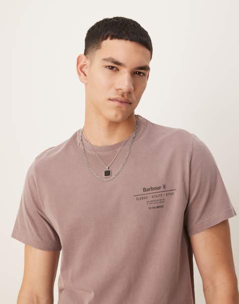 Barbour Hickling tailored fit t-shirt in washed heather - view 1