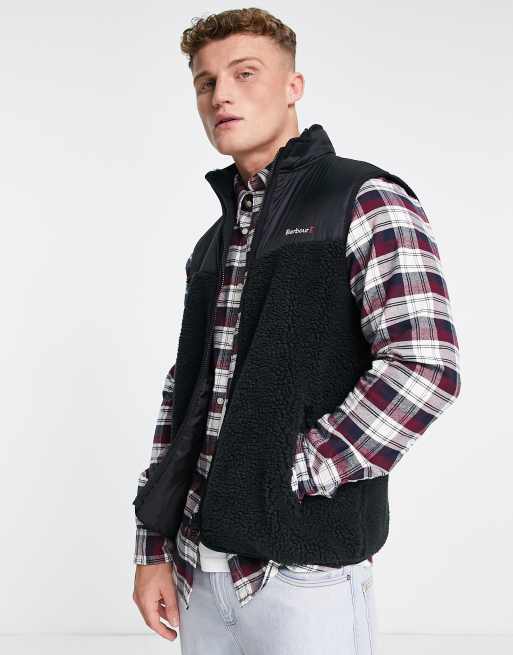 Barbour - Hopsen - Bodywarmer van fleece in zwart