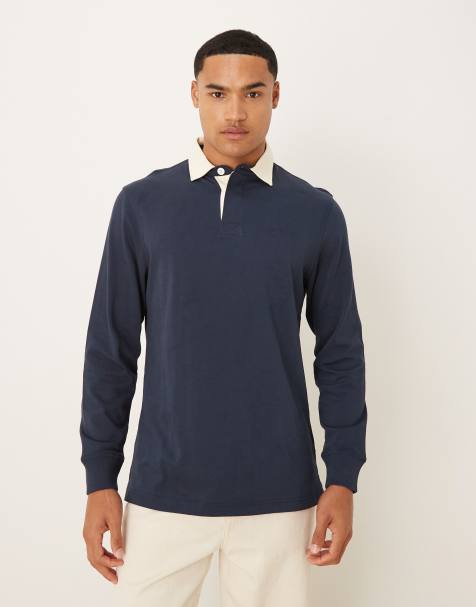 Barbour Howtown rugby shirt in navy - NAVY - view 1