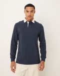 [Barbour] Barbour Howtown rugby shirt in navy Chest 40 navy