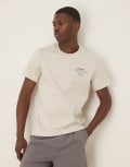[Barbour] Barbour Huckley tech t-shirt in oatmeal-Neutral Chest 45.5 Oat meal