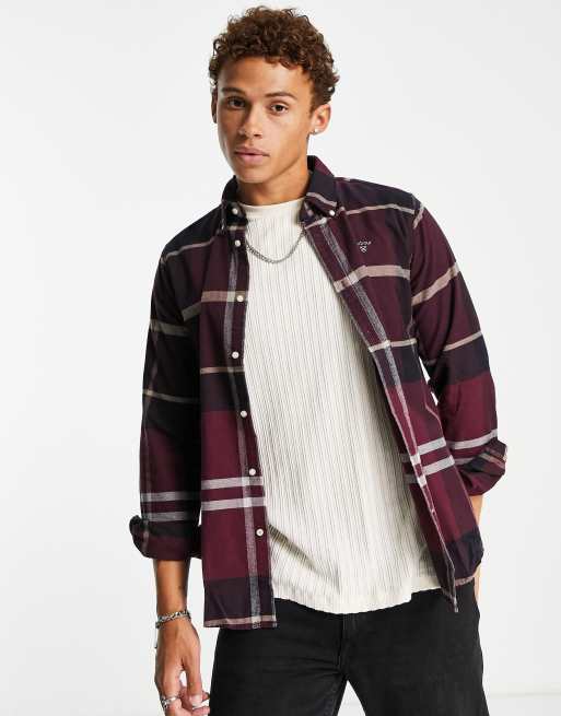 Barbour red check clearance shirt