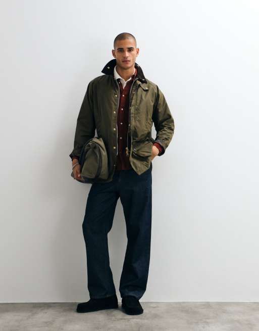 Barbour Icons Beaufort wax jacket in light brown, 2 of 5