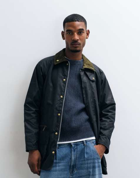Barbour Icons Beaufort wax jacket in navy - view 1