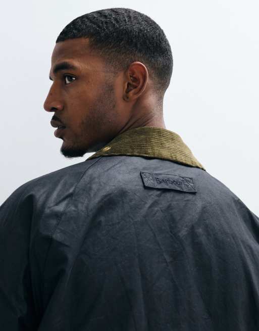 Barbour Icons Beaufort wax jacket in navy, 2 of 5