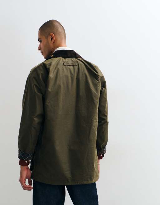 Barbour Icons Beaufort wax jacket in olive brown, 3 of 5