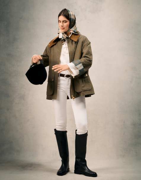 Barbour Icons Bedale showerproof jacket in green - view 1