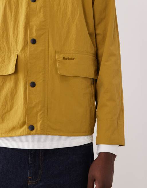 Waxed Cotton Barbour Wool Jacket Mens Yellow Men's Yellow British