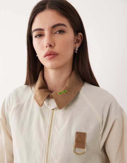 Barbour Icons Spey showerproof jacket in cream, 4 of 7