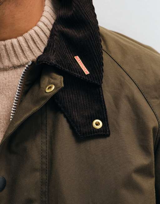 Barbour Icons Transport wax jacket in brown, 4 of 5
