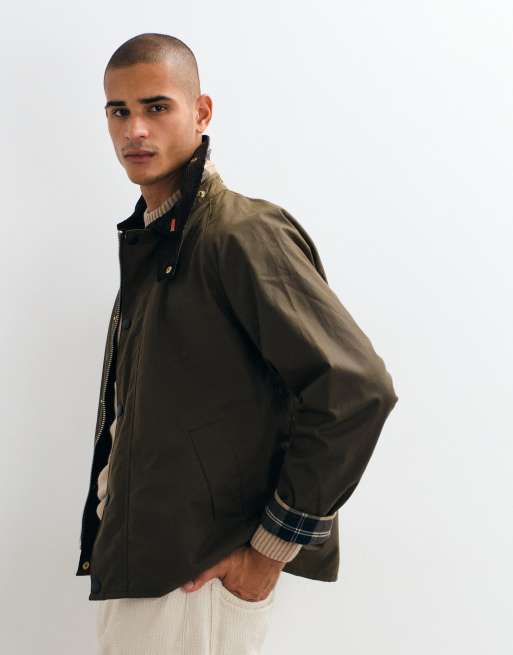 Barbour Icons Transport wax jacket in brown, 5 of 5