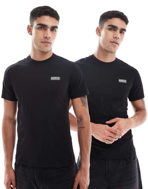 Barbour International 2-pack essential tee's in black