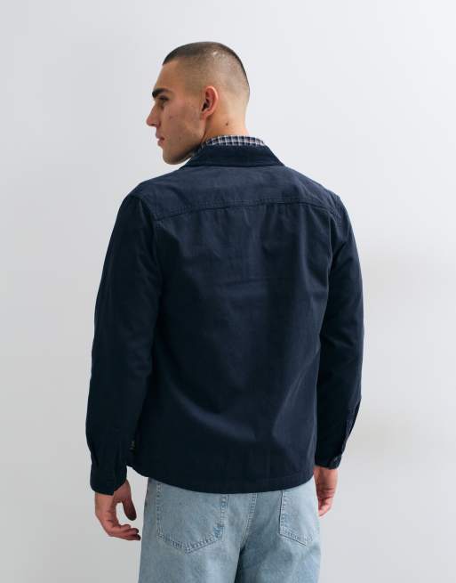 Barbour International A7 overskjorte med lynlås i navy, 2 af 5