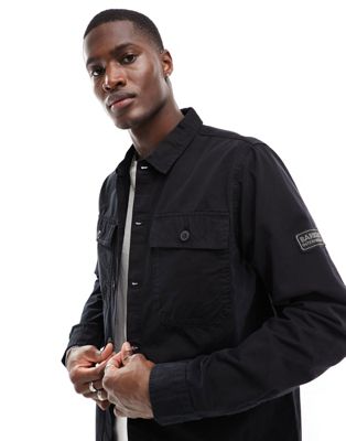 Barbour International Adey overshirt in black - ASOS Price Checker