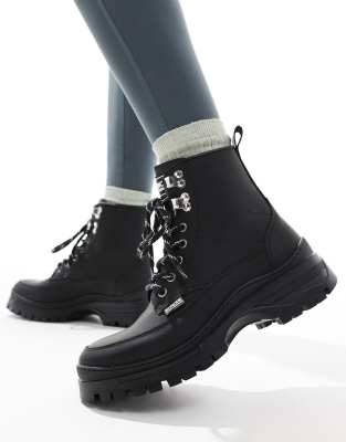 Alani leather rubber hiker boots 